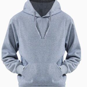 LEEHANTON Men's Light Gray Oversized Hoodie Sweatshirt NWT NEW